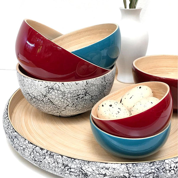 Lacquered bamboo tray
