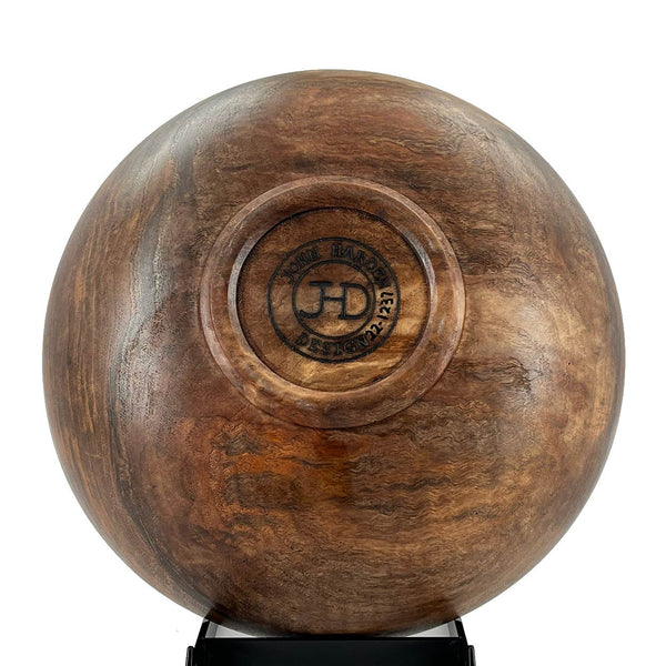 Medium serving bowl in natural walnut burl