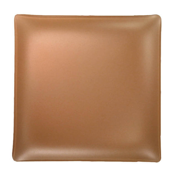 Seaglass 14" square recycled glass platter