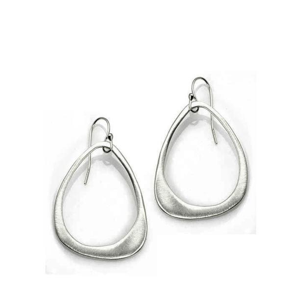 Philippa Roberts open triangle silver or gold vermeil earrings