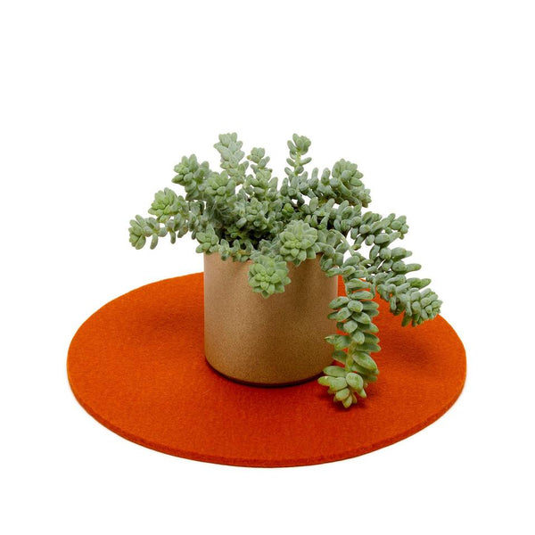 Merino wool felt trivets, round medium